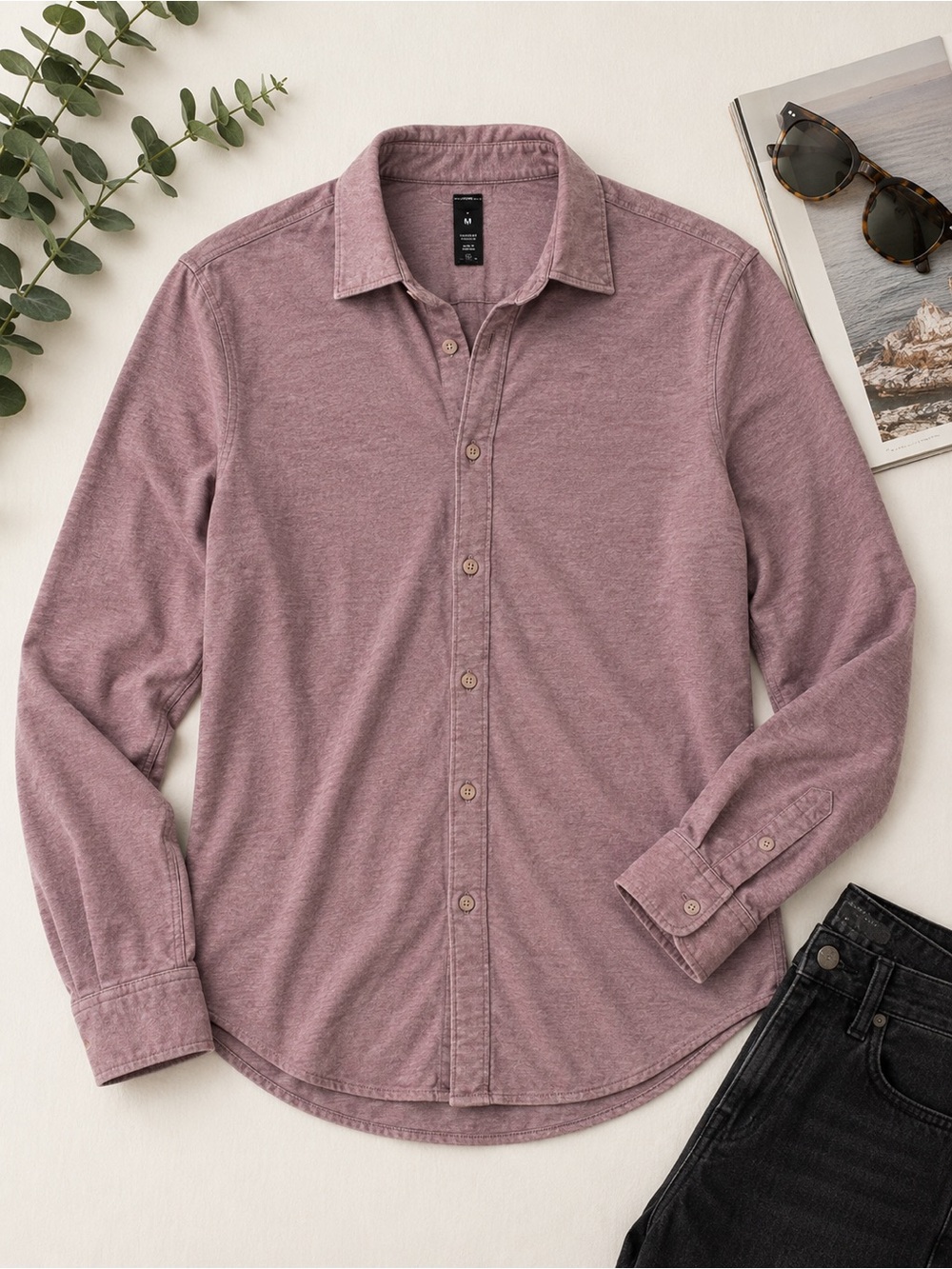 Lululemon Commission Long Sleeve Button-Up Shirt |  Heather Stretch Performance